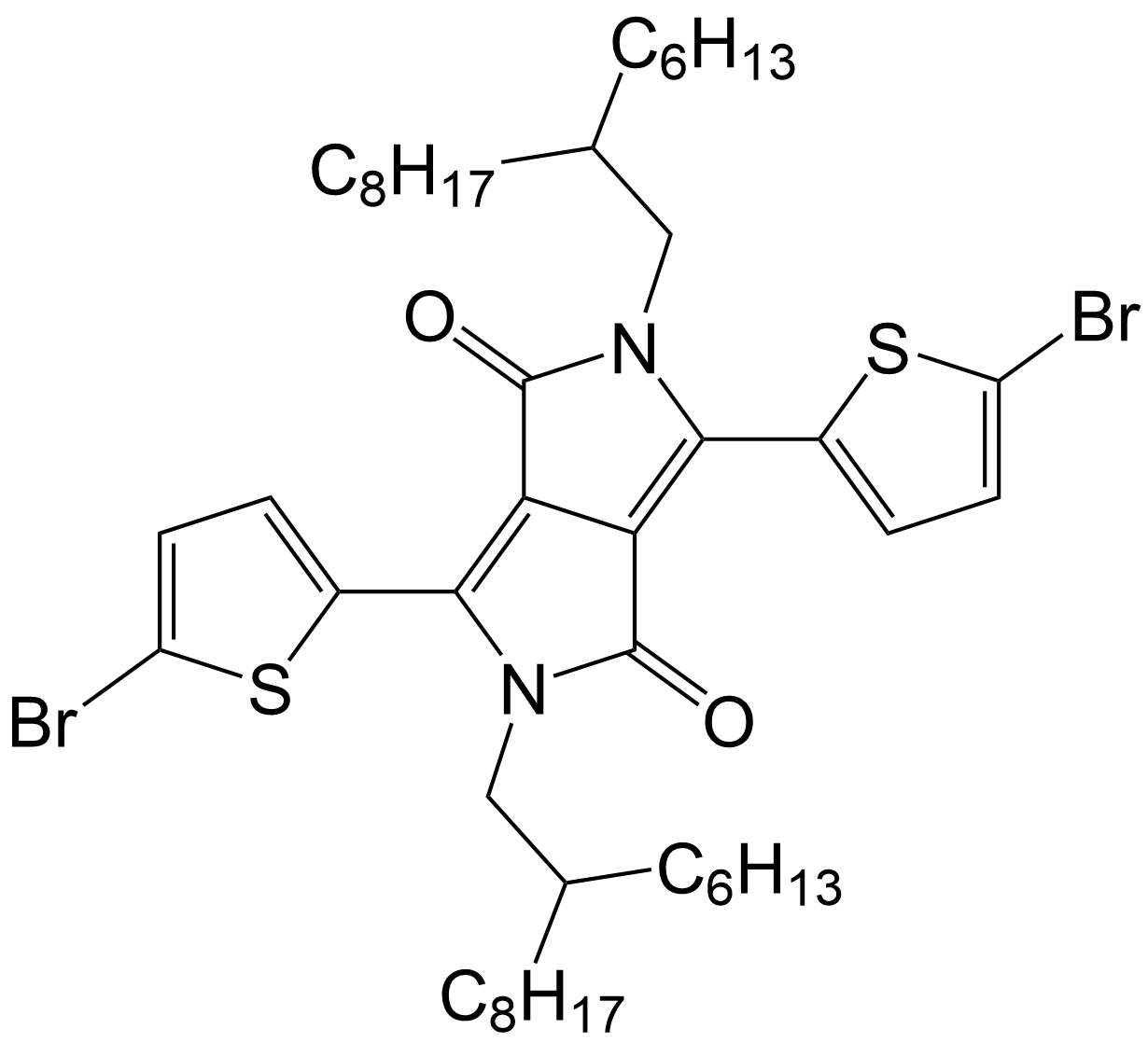 3,6-bis(5-bromothiophen-2-yl)-2,5-bis(2-hexyldecyl)Pyrrolo[3,4-c]pyrrole-1,4(2H,5H)-dione/1000623-98-2
